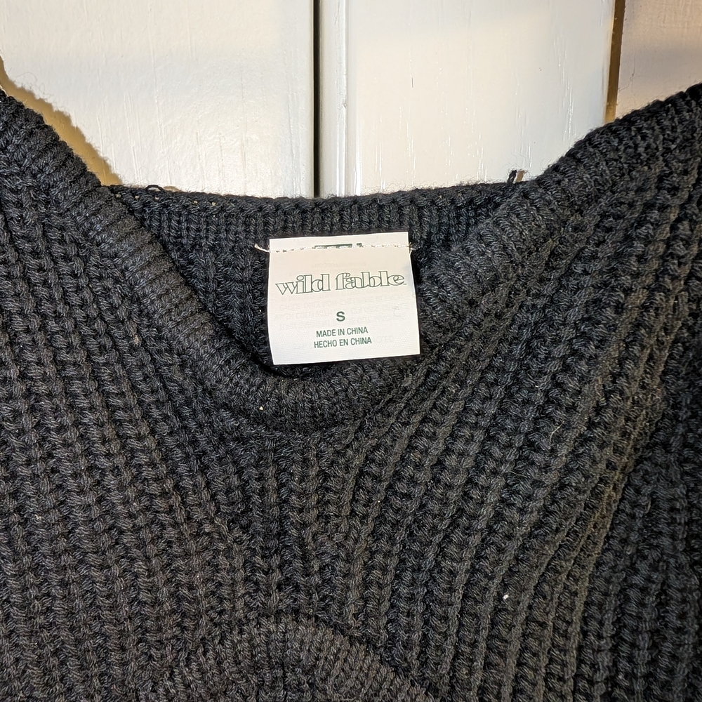 Wild Fable Black Knit Bra Top - Picture 3 of 7